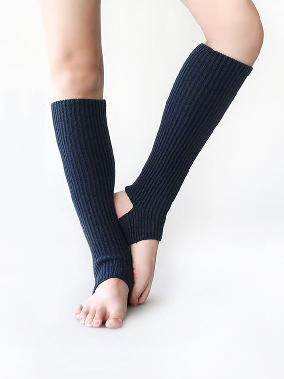 Fall/Winter Knee Pads Foot Socks Latin Dance Wool Over the Knee Socks - Dorabear
