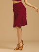 Latin Dance Skirt Double Layer Gauze Elastic Waist Performance Skirt - Dorabear