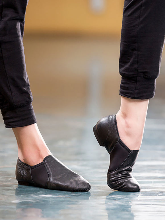 Soft Sole Leather Elastic Cloth Exercise Low Heel Ballet Shoes - Dorabear