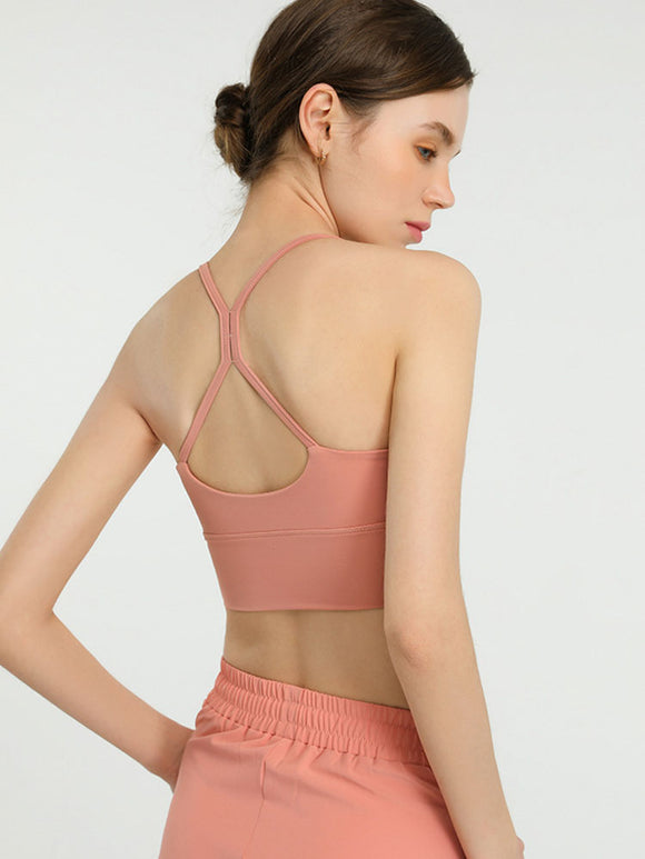 Yoga Sports Vest Quick Dry Bra Shockproof Push Up Dance Bra - Dorabear