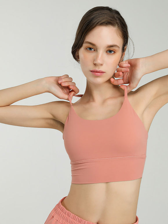 Yoga Sports Vest Quick Dry Bra Shockproof Push Up Dance Bra - Dorabear