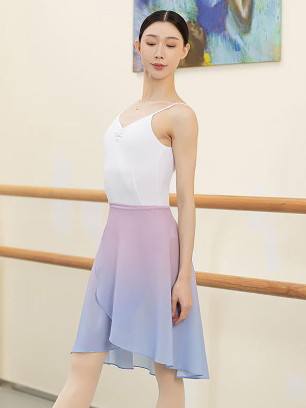 Ballet Dance Half Skirt One Piece Lace Up Short Skirt - Dorabear