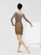 Ballet Dance Off Shoulder Mesh Blouse Long Sleeved Short Top - Dorabear