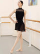 Ballet Dance Practice Suit Standing Collar Sleeveless Leotard - Dorabear