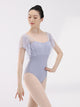 Ballet Dance Split Little Fly Sleeve Mesh Splicing Leotard - Dorabear