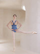 Summer Ballet Dance Velvet Patchwork Leotard Mid Sleeve Backless Training Clothes - Dorabear - The Dancewear Store Online 