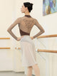 Ballet Long Sleeved Embroidered Leotard Dance Practice Clothes - Dorabear