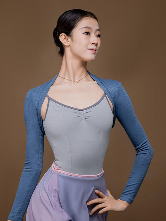 Ballet Long Sleeved Threaded Knitted Camisole Adult Dance Shoulder Pads - Dorabear - The Dancewear Store Online 