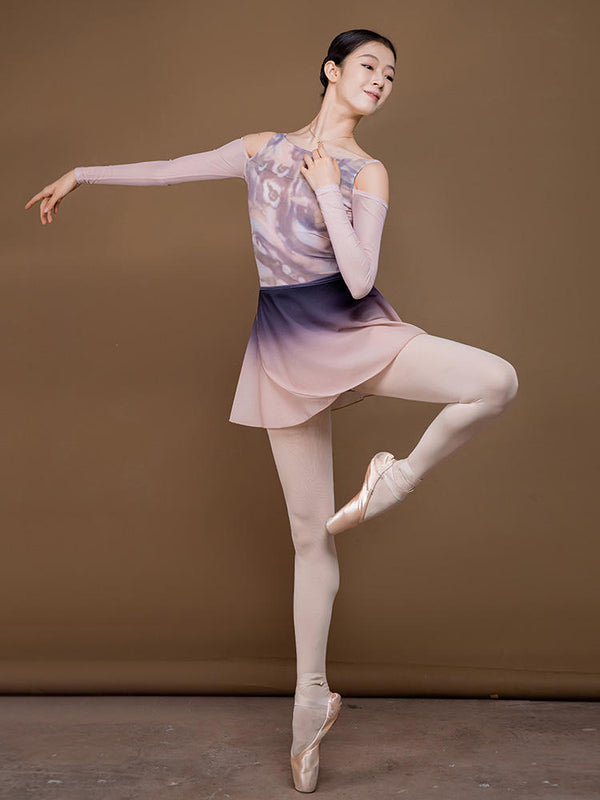Ballet Dance Practice Clothes Mesh Princess Sleeve Suspender Leotard - Dorabear - The Dancewear Store Online 