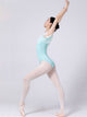 Ballet Mesh V-neck Stitching Leotard High-crotch Gymnastics Suit - Dorabear