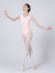 Ballet Mesh V-neck Stitching Leotard High-crotch Gymnastics Suit - Dorabear