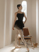 Ballet Practice Clothes Sleeveless Mesh Wrinkled Leotard - Dorabear