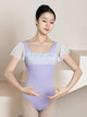 Ballet Practice Clothes Square Neck Short Sleeved Dance Leotard - Dorabear - The Dancewear Store Online 