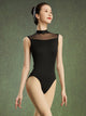 Summer Ballet Practice Suit High Crotch Standing Collar Sleeveless Leotard - Dorabear - The Dancewear Store Online 