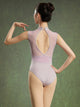 Summer Ballet Practice Suit High Crotch Standing Collar Sleeveless Leotard - Dorabear - The Dancewear Store Online 