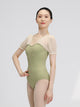 Ballet Practice Suit Mesh Patchwork Bubble Sleeve Leotard - Dorabear