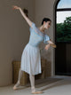 Ballet Practice Suit Mesh Patchwork Umbrella Sleeve Leotard - Dorabear - The Dancewear Store Online 
