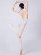 Ballet Print Stand Collar Leotard High Crotch Hanging Neck Practice Suit - Dorabear