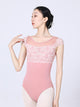 Ballet Round Neck Lace Splicing Leotard Dance Practice Clothes - Dorabear