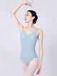 Ballet Shirring Suspender Leotard Mesh High-crotch Practice Clothes - Dorabear