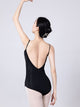 Ballet Shirring Suspender Leotard Mesh High-crotch Practice Clothes - Dorabear