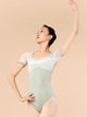 Ballet Square Neck Crepe Panel Leotard Practice Clothes - Dorabear