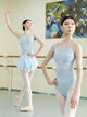 Ballet Suspender Mesh Patchwork Training Suit V-neck Backless Leotard - Dorabear