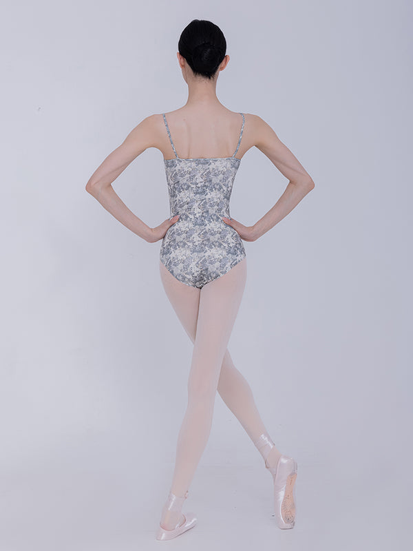 Ballet Suspender Printed Training Clothes Dance Leotard - Dorabear