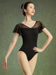 Summer Ballet V-neck Small Fly Sleeve Backless Leotard Dance Practice Suit - Dorabear - The Dancewear Store Online 