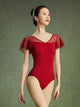 Summer Ballet V-neck Small Fly Sleeve Backless Leotard Dance Practice Suit - Dorabear - The Dancewear Store Online 