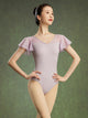 Summer Ballet V-neck Small Fly Sleeve Backless Leotard Dance Practice Suit - Dorabear - The Dancewear Store Online 