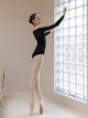 Ballet Velvet Round Neck Leotard Long Sleeved Dance Training Clothes - Dorabear - The Dancewear Store Online 