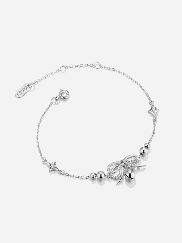 Butterfly Pure Silver Bracelet Girls Light Luxury Unique Exquisite Birthday Gift - Dorabear - The Dancewear Store Online 
