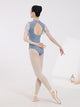 Cheongsam Collar Mesh Printed Ballet Dance Leotard Practice Clothes - Dorabear