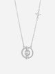 Concentric Circles Pure Silver Necklace Light Luxury Silver Ornament Birthday Gift - Dorabear - The Dancewear Store Online 