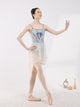 Contrast Color Suspender Printed Leotard Ballet Training Clothing - Dorabear