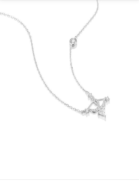 Cupid's Arrow Necklace Light Luxury Unique Silver Ornament Birthday Gift - Dorabear - The Dancewear Store Online 