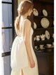 White Long Halter Neck Gown Elegant French Evening Dress Gauze Light Luxury Porm Dress - Dorabear - The Dancewear Store Online 