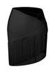 Fringe Skirt with Strap Design Latin Dance Training Clothes - Dorabear