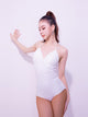 Hanging Neck Strap Lace Leotard Latin Dance Practice Clothes - Dorabear