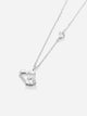 Heartbeat Geometry Necklace Pure Silver Light Luxury Collar Chain - Dorabear - The Dancewear Store Online 