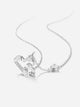 Heartbeat Geometry Necklace Pure Silver Light Luxury Collar Chain - Dorabear - The Dancewear Store Online 