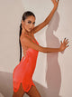 Heavy Industry Tassel Strap Beautiful Back Dress Latin Dance Practice Clothes - Dorabear