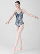 Ink Halo Dyed Strap Open Back High Crotch Ballet Leotard Training Suit - Dorabear