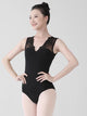 Lace V-neck Vest Backless High Crotch Ballet Leotard Training Clothes - Dorabear