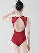 Lace V-neck Vest Backless High Crotch Ballet Leotard Training Clothes - Dorabear