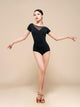 Latin Dance Practice Clothes Summer Short Sleeve Leotard - Dorabear