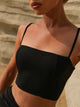 Latin Dance Suspender Training Clothes Top with Underwear - Dorabear