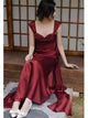 Light Luxury Unique High-end Satin Formal Dress Tail Dress Evening Gown - Dorabear - The Dancewear Store Online 