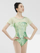 Printed Chiffon Flying Sleeve Ballet Leotard Practice Clothes - Dorabear